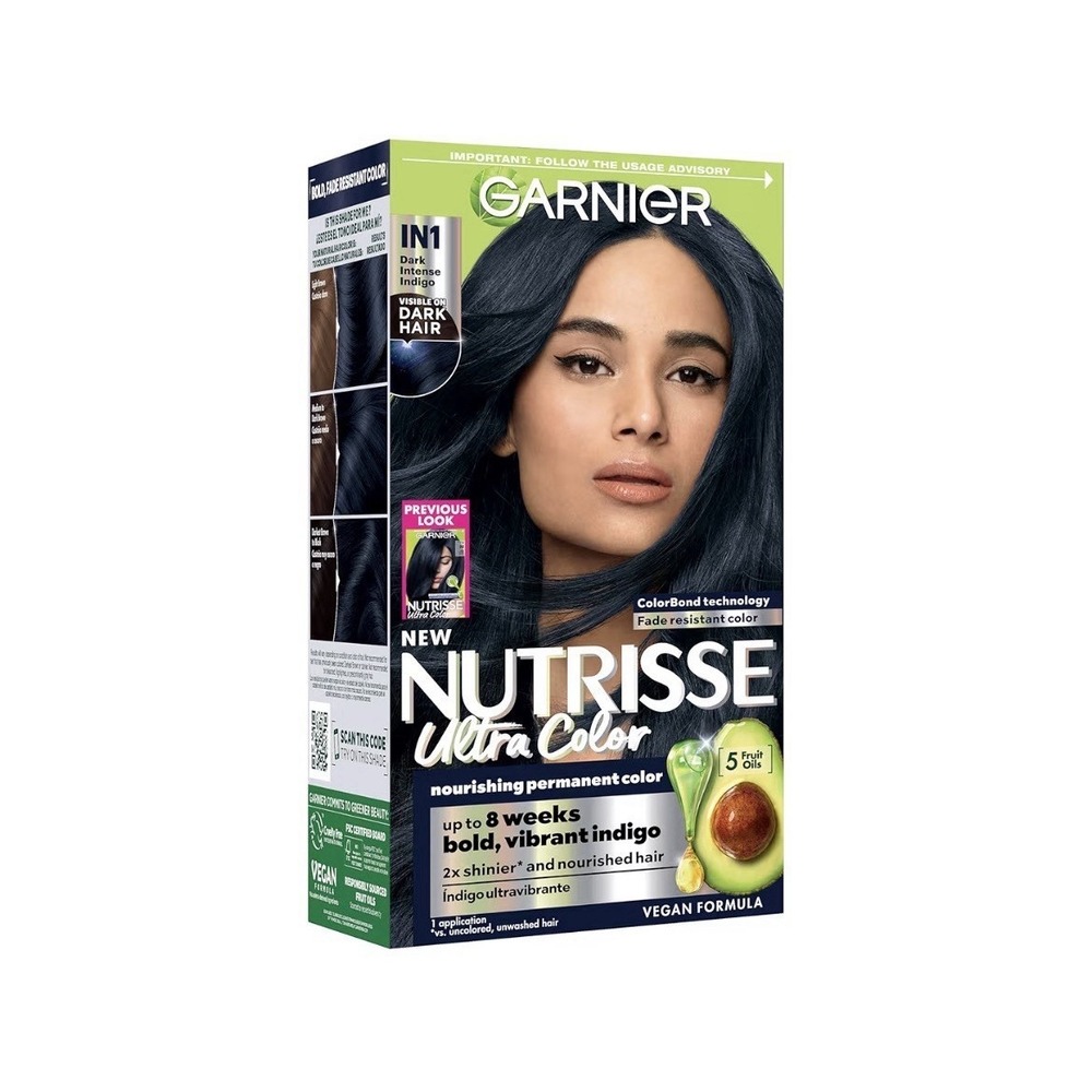 Garnier Nutrisse Hair Color IN1 DARK INTENSE INDIGO Permanent Hair Color